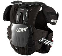 Leatt Fusion 2.0 Chaleco Protector para Niños, negro, Talla L/XL