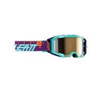 Leatt Velocity 5.5 Iriz Logo 2024 Gafas de motocross, morado/turquesa/naranja, Talla única