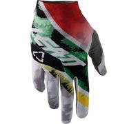 Leatt GPX 1.5 GripR Leopard Guantes, blanco/verde, Talla 2XL