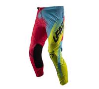 Leatt GPX 2.5, Pantalones de Moto Unisex - Adulto, Rojo/Lima, S