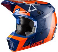 Leatt GPX 3.5 V20.2 Casco de Motocross, azul-naranja, tamaño XL para Hombres