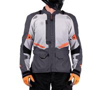 Leatt ADV FlowTour 5.5, chaqueta textil impermeable L male Gris Claro/Gris Oscuro/Naranja