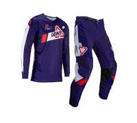 Leatt 3.5 Ride 2024 Conjunto de camiseta y pantalones de motocross, azul/negro/blanco, Talla S
