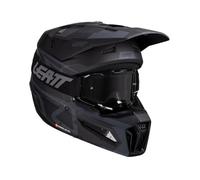 Leatt KIT MOTO 3.5 V25 STEALTH CASCO CON GAFAS (53-54CM) XS