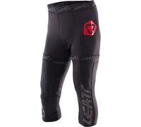 Leatt Knee Brace Pantalones cortos, negro/rojo, Talla XS/S