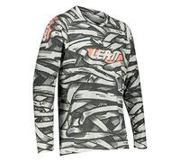 Leatt Maglia MTB Gravity 2.0, S, Mummy, Maillot MTB Gravity 2 Unisexo, Bianco; Nero, S