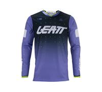 Leatt 4.5 Lite Gradient 2024 Maillot de motocross, negro-lila, tamaño S para Hombres