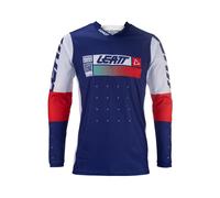 Leatt 4.5 Lite 2024 Maillot de motocross, blanco-rojo-azul, tamaño XL para Hombres