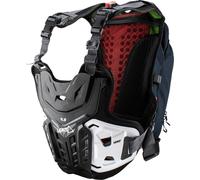 Leatt Moto 4.5 Hydra 3in1 Protector de pecho de motocross, negro/rojo, Talla única
