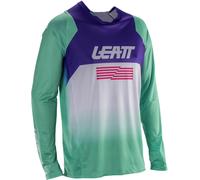 Leatt Moto 4.5 Lite V26 Maillot de motocross, verde-lila, tamaño 2XL para Hombres