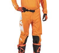 Leatt Moto 4.5 V26 Pantalones de motocross, blanco-naranja, tamaño XL para Hombres