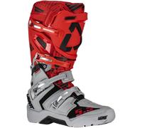 Leatt Moto 5.5 Flexlock Enduro Botas de Motocross, Gris claro/rojo, Talla 45,5