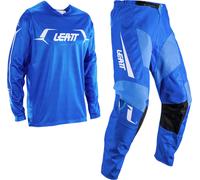 Leatt Moto Ride Kit 3.5 V26 Conjunto de camiseta y pantalones de motocross, blanco-azul, tamaño XS para Hombres
