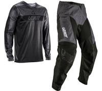 Leatt Moto Ride Kit 3.5 V26 Conjunto de maillot y pantalón de motocross juvenil, negro/gris, Talla L