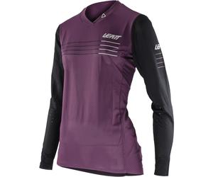 Leatt MTB Gravity 4.0 Jersey Bicylce para damas, negro-lila, tamaño M para Mujer
