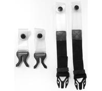 Leatt Strap Pack 5.5 Junior Kit de montaje, negro, Talla única