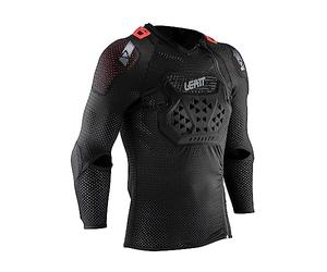 Leatt Unisex Protektorenshirt Langarm Airflex Stealth, Schwarz, S, LE-PRT-2007