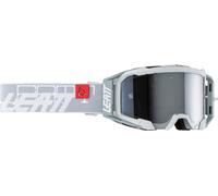 Leatt Velocity 5.5 Iriz Logo 2024 Gafas de motocross, gris-rojo para Hombres