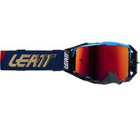 Leatt Velocity 6.5 2025 Cryztal Iriz Gafas de motocross, negro/azul/rojo/dorado/blanco, Talla única