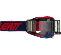 Leatt Velocity 6.5 Roll-Off Combat Gafas de Motocross, rojo-azul para Hombres