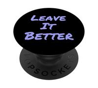 Leave It Better I Love Our Planet - Declaración de Eco Warrior PopSockets PopGrip Adhesivo