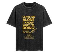 Leave Me Alone I Know What I'm Doing Kimi Raikkonen Quote Mens T-Shirt Black Unisex Top tee S