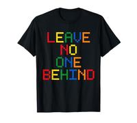 Leave No One Behind Bloques de Construcción Coloridos Camiseta