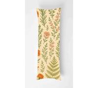 Leaves Body Pillow Case Cover 40x145cm, Long Backrest Cushion Pillow Protector with Zipper, Decorative Bedding Pillowcase, Soft Body Pillow Cover for Couch Bedroom Spring