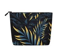 Leaves in the Dark - Neceser y neceser unisex para mujer, bolsa de almacenamiento para el cuidado personal, color negro, talla única