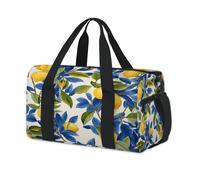 Leaves Tropic Lemon - Bolsa de deporte para fin de semana, bolsa de noche, casual, viajes, gimnasio, para niños, niñas, niños, mujeres y hombres