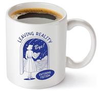 Leaving Reality Entering Fiction - Regalos para amantes de los libros para mujeres - Regalos para lectores, bibliotecarios, escritores, adictos a los libros - Regalos de cumpleaños para su mejor amiga