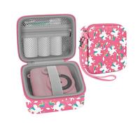 Leayjeen Funda para cámara de fotos infantil instantánea, 2 piezas, en rosa, compatible con HiMont, Gofunly, ASTGMI, Hangrui y TIATUA, regalo para niños (Incluye solo funda), Unicornio Rosa, S
