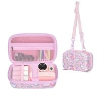 Leayjeen - Funda para cámara instantánea compatible con ASTGMI/HiMont/TIATUA, con correa y correa de hombro (solo estuche), unicornio rosa, L, Equipaje para niños
