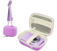 Leayjeen - Funda protectora para cámara de fotos digital compatible con GlobalCrown/Gofunly/AbergBest/BAISIQI/AGFA, diseño de carcasa dura EVA, ligera y duradera (solo estuche), Púrpura-color sólido