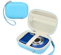 Leayjeen Funda Protectora para Cámara Digital Compacta, Compatible con Kodak Pixpro FZ55, FZ45, con Correa de Hombro y Asa de Transporte (Solo Funda), Azul