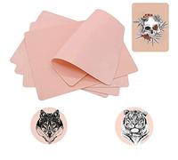 LEAYOKA Tattoo Skin Practice - 12 uds Tatuaje Falsa Piel en Blanco Tatuaje Práctica Piel Doble Lado Tatuaje Piel Suave Goma Práctica Piel para Tatuaje Suministros Tatuaje Kit de Tatuaje (8x6 pulgadas)