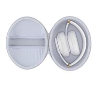 Lebakort Duro Caja Estuche Funda para Beats Studio Pro Studio 3 Solo 4 Solo 3 Solo 2 Auriculares Inalámbricos Bluetooth (Estuche Blanco Grisáceo)