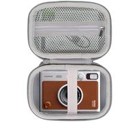 Lebakort Duro Caja Estuche Funda para Fujifilm Instax Mini EVO Efectos de Lente Cámara (Marrón)
