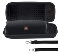 Lebakort Duro Caja Estuche Funda para JBL Charge 5 Charge 4 Altavoz Inalámbrico Bluetooth Portátil Impermeable (Negro)