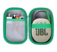 Lebakort Duro Caja Estuche Funda para JBL Clip 5 Clip 4 Altavoz inalámbrico portátil con Bluetooth (Estuche Grisáceo + Verde)