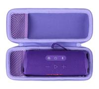 Lebakort Duro Caja Estuche Funda para JBL Flip 7 Flip 6 Flip 5 Flip 4 Altavoz Bluetooth Portátil Impermeable (Morado)