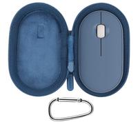 Lebakort Duro Caja Estuche Funda para Logitech Pebble 2 M350s / M350 / M355 / I345 Slim Estilizado Ratón Inalámbrico Bluetooth (Azul)