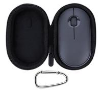 Lebakort Duro Caja Estuche Funda para Logitech Pebble 2 M350s / M350 / M355 / I345 Slim Estilizado Ratón Inalámbrico Bluetooth (Estuche Negro)