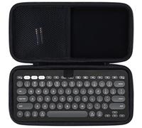 Lebakort Duro Caja Estuche Funda para Logitech Pebble Keys 2 K380S K380 Teclado Bluetooth Multidispositivo (Estuche Negro)