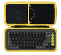Lebakort Duro Caja Estuche Funda para Logitech Pop Icon Keys Teclado Inalámbrico Bluetooth (Grafito)