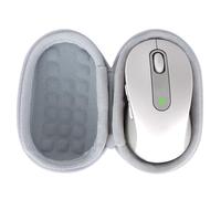 Lebakort Duro Caja Estuche Funda para Logitech Signature M650 Ratón Inalámbrico (Offwhite)