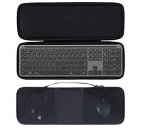 Lebakort Duro Caja Estuche Funda para Logitech Signature Slim K950 MK955 Combinación de Teclado y Ratón Inalámbrico (Estuche Negro)