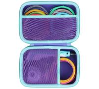 Lebakort Duro Caja Estuche Funda para SCRIB3D P1 Bolígrafo de Impresión 3D / MYNT3D Super Bolígrafo de Impresión 3D / 3DOODLER Essentials Juego de Bolígrafos de Impresión 3D (Púrpura + Menta Verde)