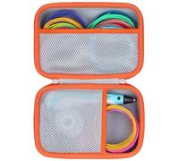 Lebakort Duro Caja Estuche Funda para SCRIB3D P1 Bolígrafo de Impresión 3D / MYNT3D Super Bolígrafo de Impresión 3D / 3DOODLER Essentials Juego de Bolígrafos de Impresión 3D (Blanco + Naranja)