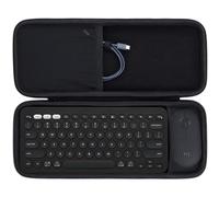 Lebakort Duro Caja Estuche Funda para Teclado Inalámbrico Logitech Pebble Keys 2 Combo K380s K380 + M350 Pebble Mouse Combo (Estuche Negro)